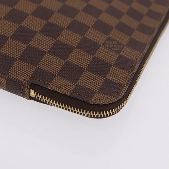 LOUIS VUITTON Damier Ebene Pochette Jules GM Clutch Bag LV Auth 207564V