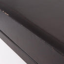 LOEWE Trunk Leather Dark Brown Gold Tone Auth 207565A-11