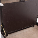 LOEWE Trunk Leather Dark Brown Gold Tone Auth 207565A-26