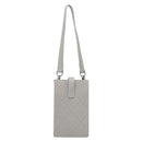 CHANEL Matelasse Mini Pouch Lamb Skin Gray Silver CC Auth 207566A-2