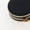 PRADA Neck Pouch Nylon Black Gold Tone Auth 207568M-14