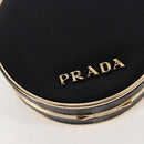 PRADA Neck Pouch Nylon Black Gold Tone Auth 207568M-15