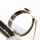 PRADA Neck Pouch Nylon Black Gold Tone Auth 207568M-18