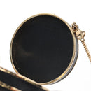 PRADA Neck Pouch Nylon Black Gold Tone Auth 207568M-19