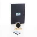 PRADA Neck Pouch Nylon Black Gold Tone Auth 207568M-23