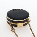 PRADA Neck Pouch Nylon Black Gold Tone Auth 207568M-6