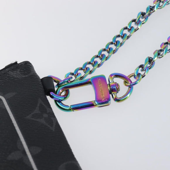 LOUIS VUITTON Monogram Eclipse Fragment iPhone Case M64449 LV Auth 207569V