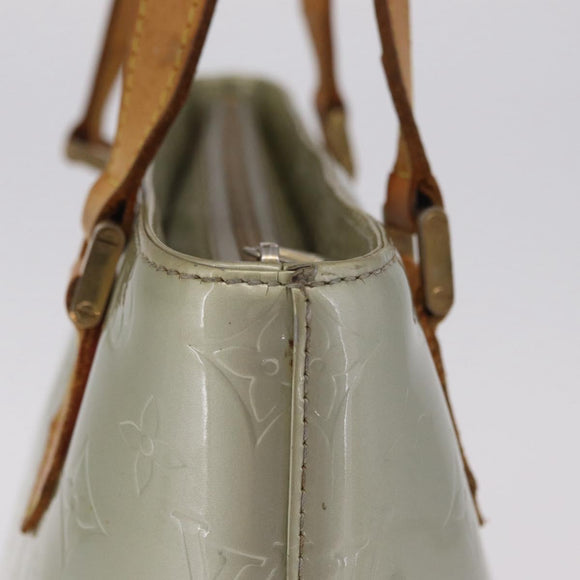 LOUIS VUITTON Monogram Vernis Houston Hand Bag Gris M91053 LV Auth 207572