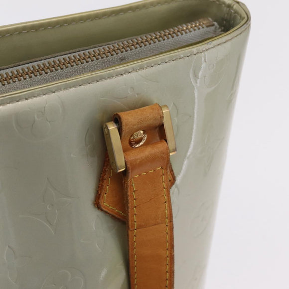 LOUIS VUITTON Monogram Vernis Houston Hand Bag Gris M91053 LV Auth 207572
