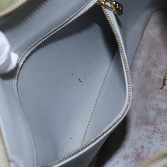 LOUIS VUITTON Monogram Vernis Houston Hand Bag Gris M91053 LV Auth 207572