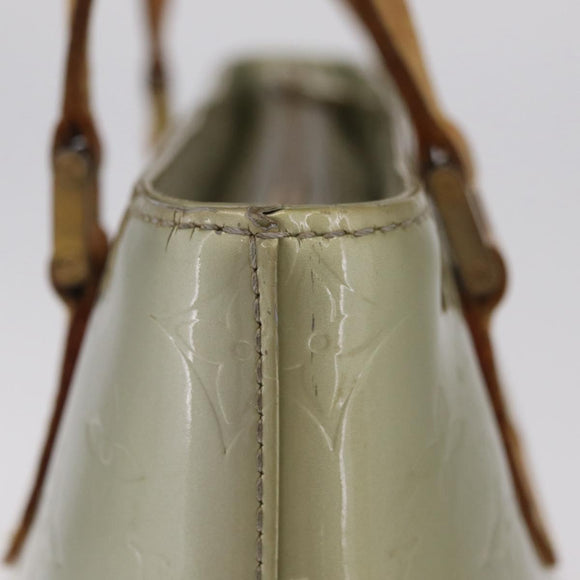 LOUIS VUITTON Monogram Vernis Houston Hand Bag Gris M91053 LV Auth 207572
