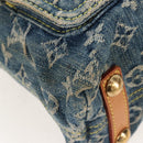 LOUIS VUITTON Monogram Denim Buggy PM Shoulder Bag Blue M95049 LV Auth 207579V-16