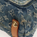 LOUIS VUITTON Monogram Denim Buggy PM Shoulder Bag Blue M95049 LV Auth 207579V-17