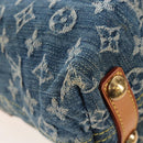 LOUIS VUITTON Monogram Denim Buggy PM Shoulder Bag Blue M95049 LV Auth 207579V-18