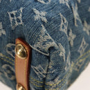 LOUIS VUITTON Monogram Denim Buggy PM Shoulder Bag Blue M95049 LV Auth 207579V-19