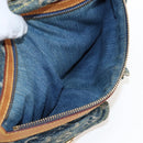 LOUIS VUITTON Monogram Denim Buggy PM Shoulder Bag Blue M95049 LV Auth 207579V-25