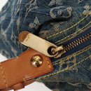 LOUIS VUITTON Monogram Denim Buggy PM Shoulder Bag Blue M95049 LV Auth 207579V-26