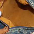 LOUIS VUITTON Monogram Denim Buggy PM Shoulder Bag Blue M95049 LV Auth 207579V-10