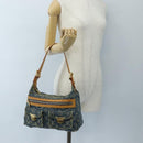 LOUIS VUITTON Monogram Denim Buggy PM Shoulder Bag Blue M95049 LV Auth 207579V-37