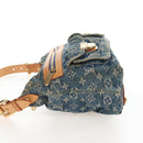 LOUIS VUITTON Monogram Denim Buggy PM Shoulder Bag Blue M95049 LV Auth 207579V-3