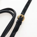 Miu Miu Tote Bag Vitellolux 2way Black Gold Auth 207580V-9