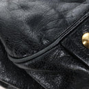 Miu Miu Tote Bag Vitellolux 2way Black Gold Auth 207580V-17