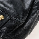 Miu Miu Tote Bag Vitellolux 2way Black Gold Auth 207580V-18