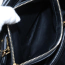 Miu Miu Tote Bag Vitellolux 2way Black Gold Auth 207580V-24