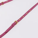 Miu Miu Matelasse Shoulder Bag Leather Pink Gold Tone Auth 207581V-9