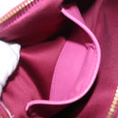 Miu Miu Matelasse Shoulder Bag Leather Pink Gold Tone Auth 207581V-27