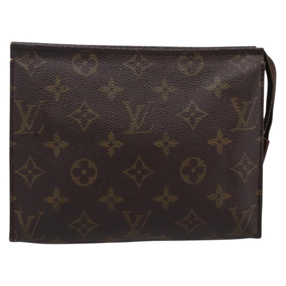 LOUIS VUITTON Monogram Poche Toilette 19 Pouch M47544 LV Auth 207582