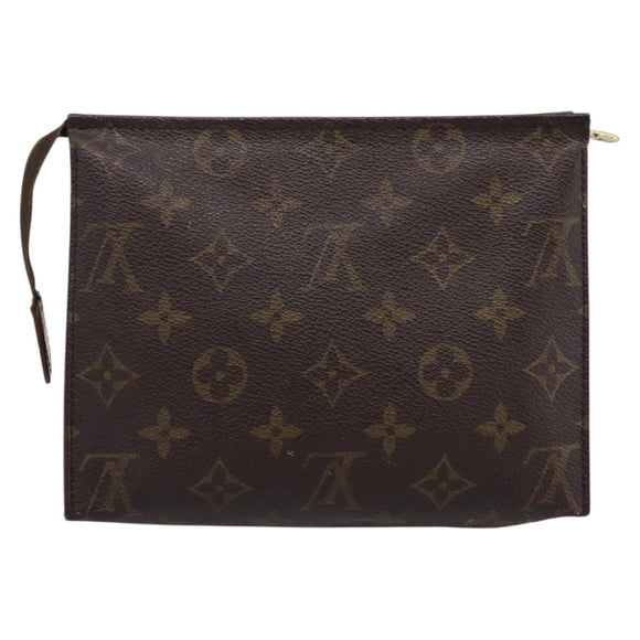 LOUIS VUITTON Monogram Poche Toilette 19 Pouch M47544 LV Auth 207582