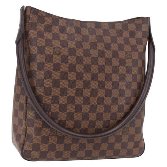 LOUIS VUITTON Damier Ebene Looping GM Shoulder Bag N51144 LV Auth 207583A