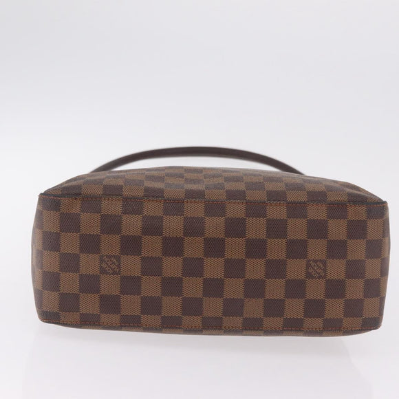 LOUIS VUITTON Damier Ebene Looping GM Shoulder Bag N51144 LV Auth 207583A
