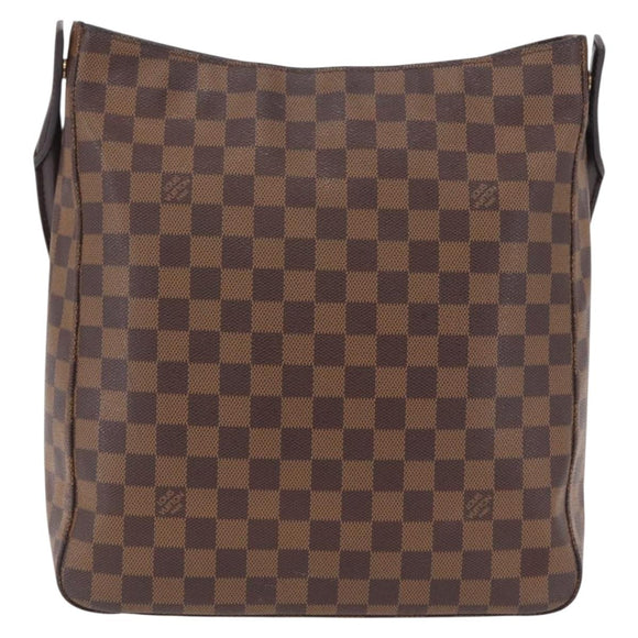 LOUIS VUITTON Damier Ebene Looping GM Shoulder Bag N51144 LV Auth 207583A