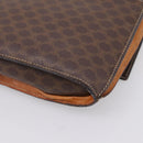 CELINE Macadam Medallion Shoulder Bag PVC Brown Gold Tone Auth 207584-16