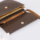CELINE Macadam Medallion Shoulder Bag PVC Brown Gold Tone Auth 207584-19