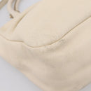 Salvatore Ferragamo Vala Shoulder Bag Leather 2way Ivory Gold Tone Auth 207588-19