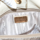Salvatore Ferragamo Vala Shoulder Bag Leather 2way Ivory Gold Tone Auth 207588-22
