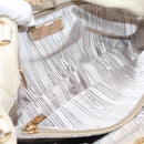 Salvatore Ferragamo Vala Shoulder Bag Leather 2way Ivory Gold Tone Auth 207588-11