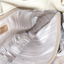 Salvatore Ferragamo Vala Shoulder Bag Leather 2way Ivory Gold Tone Auth 207588-23