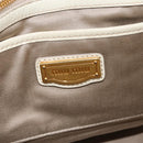Miu Miu Hand Bag Leather Ivory Gold Tone Auth 207589A-10