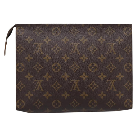 LOUIS VUITTON Monogram Poche Toilette 26 Pouch M47542 LV Auth 207591