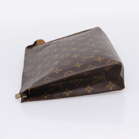 LOUIS VUITTON Monogram Poche Toilette 26 Pouch M47542 LV Auth 207591