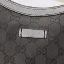 GUCCI GG Canvas Shoulder Bag Silver 181092 Auth 207594-21