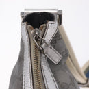 GUCCI GG Canvas Shoulder Bag Silver 181092 Auth 207594-22