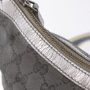 GUCCI GG Canvas Shoulder Bag Silver 181092 Auth 207594-23