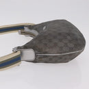 GUCCI GG Canvas Shoulder Bag Silver 181092 Auth 207594-4