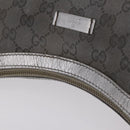 GUCCI GG Canvas Shoulder Bag Silver 181092 Auth 207594-7