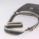 GUCCI GG Canvas Shoulder Bag Silver 181092 Auth 207594-8